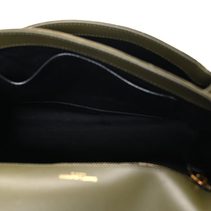 Saint Laurent Suede Monogram Medium Niki Chain Satchel Loden Green 5 of 10