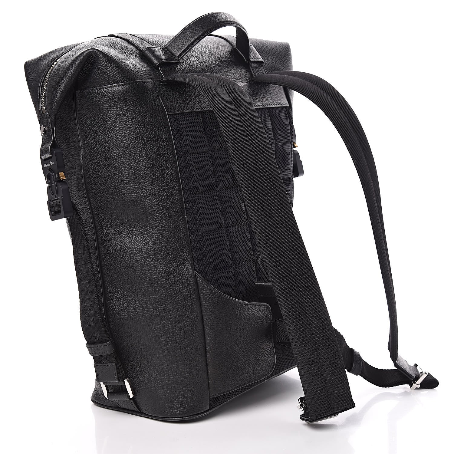 Christian Dior Grained Calfskin Safari Backpack Black 3 of 10