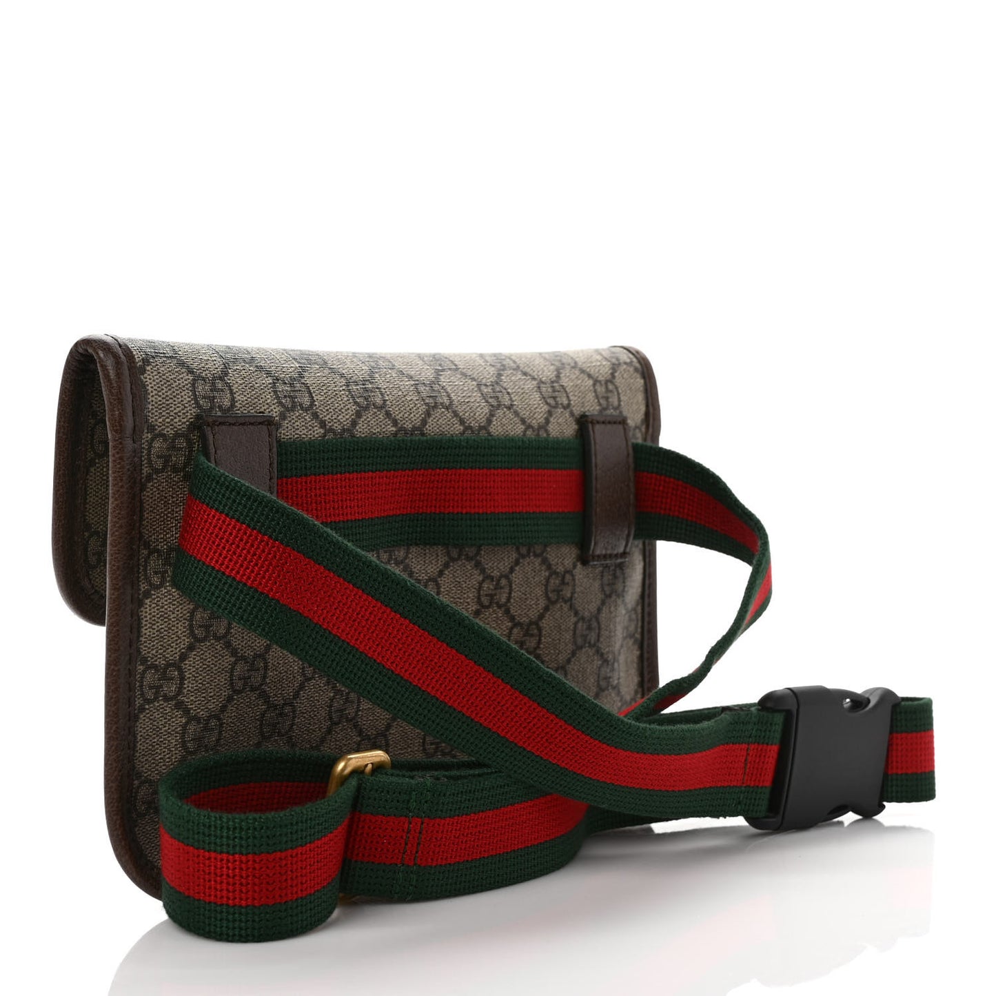 GG Supreme Monogram Neo Vintage Web Belt Bag Brown