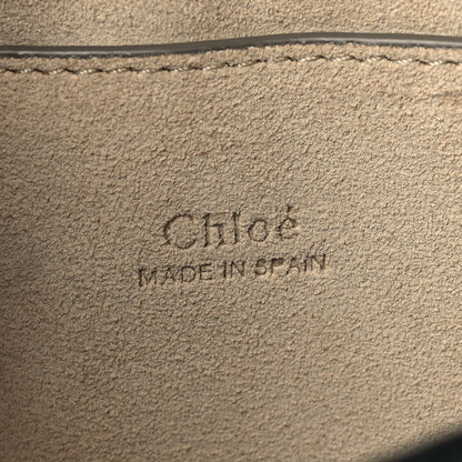 Chloe Suede Calfskin Small Faye Shoulder Bag Silver Blue 5 of 6
