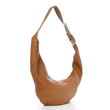 Khaite Pebbled Calfskin August Hobo Nougat 3 of 8