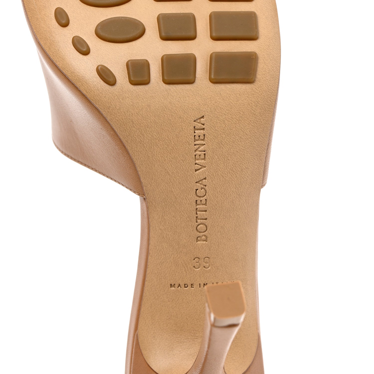 Bottega Veneta Lambskin Stretch Mule Sandals 39 Nude 7 of 7