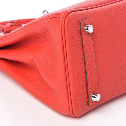 Hermes Togo Birkin 25 Rouge De Coeur 30 of 39