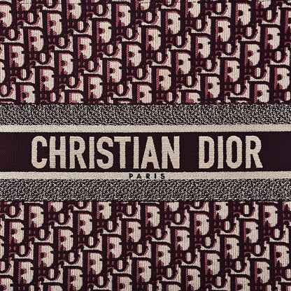 Christian Dior Oblique Large Book Tote Burgundy Multicolor 12 of 12