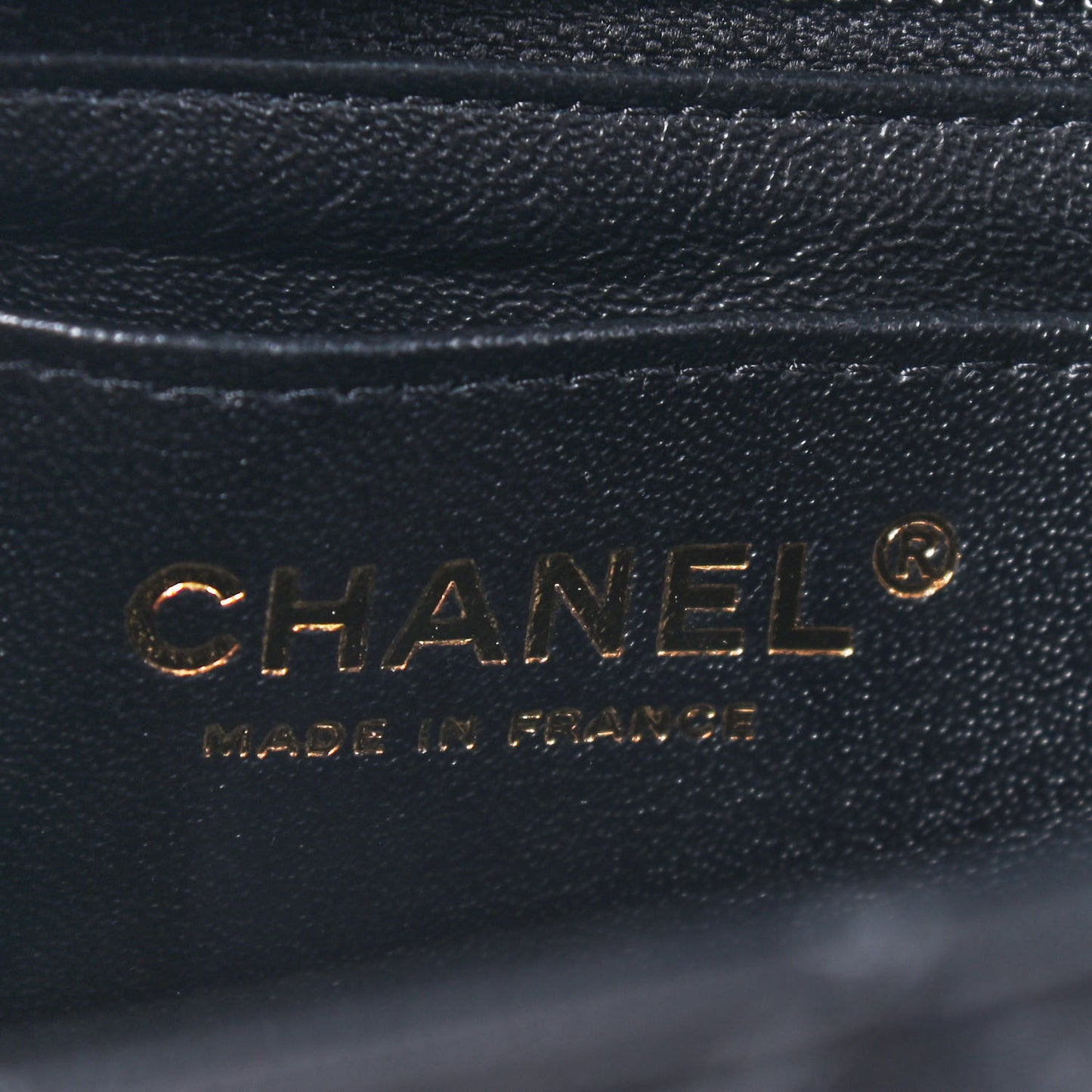 Lambskin Quilted Mini Rectangular Flap Black