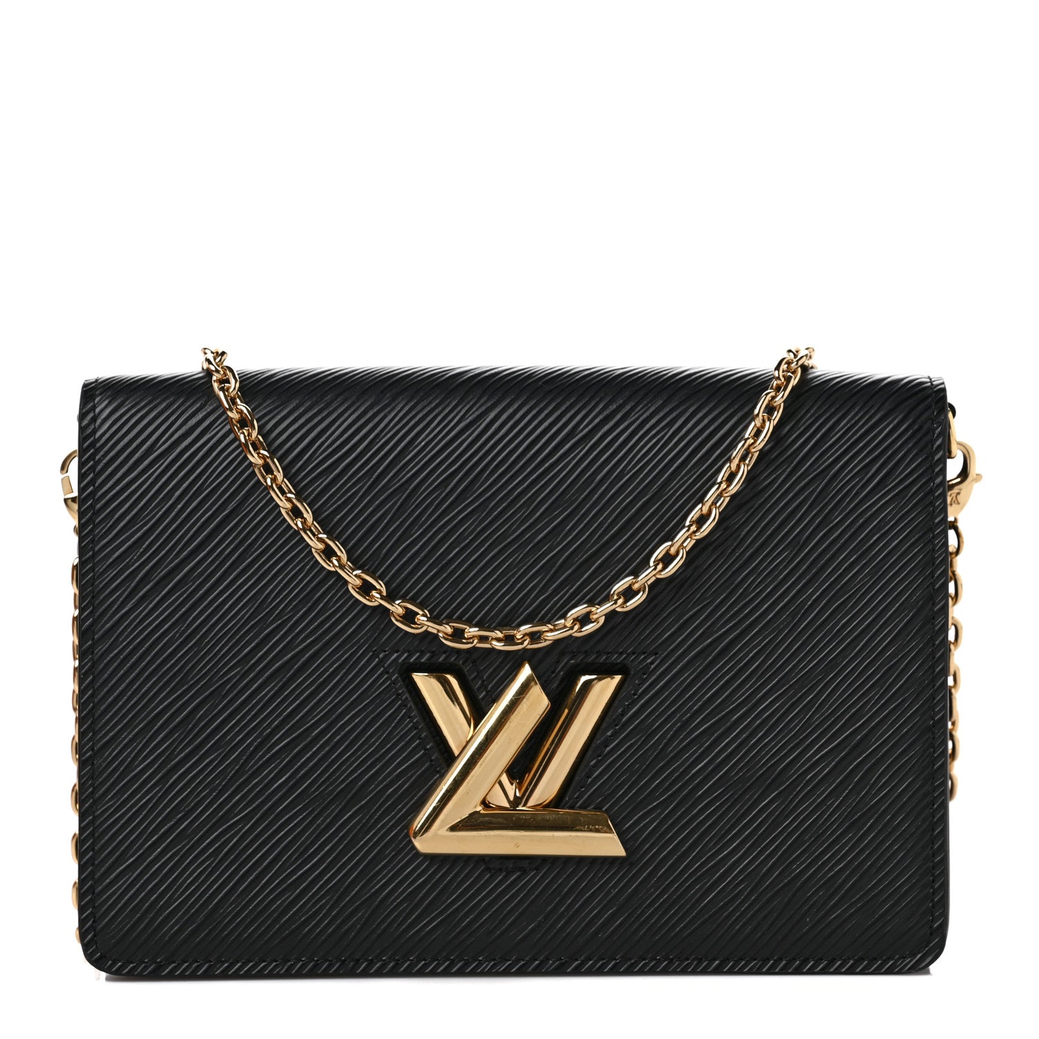Louis Vuitton Epi Twist Belt Chain Wallet Black 1 of 9