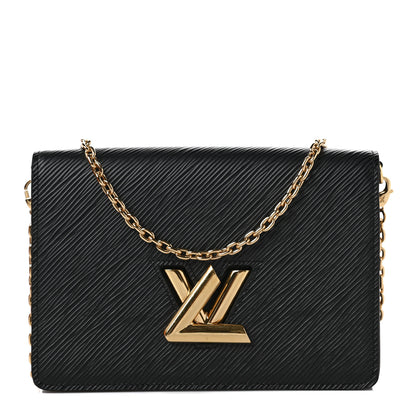 Louis Vuitton Epi Twist Belt Chain Wallet Black 1 of 9