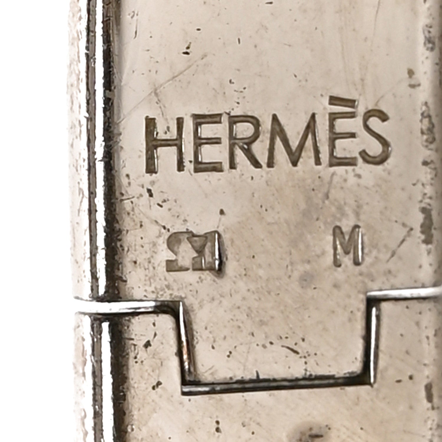 Hermes Enamel Narrow Clic Clac H Bracelet GM White 4 of 5