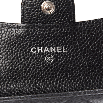 Chanel Caviar Quilted Flap Card Holder Black 5 of 8