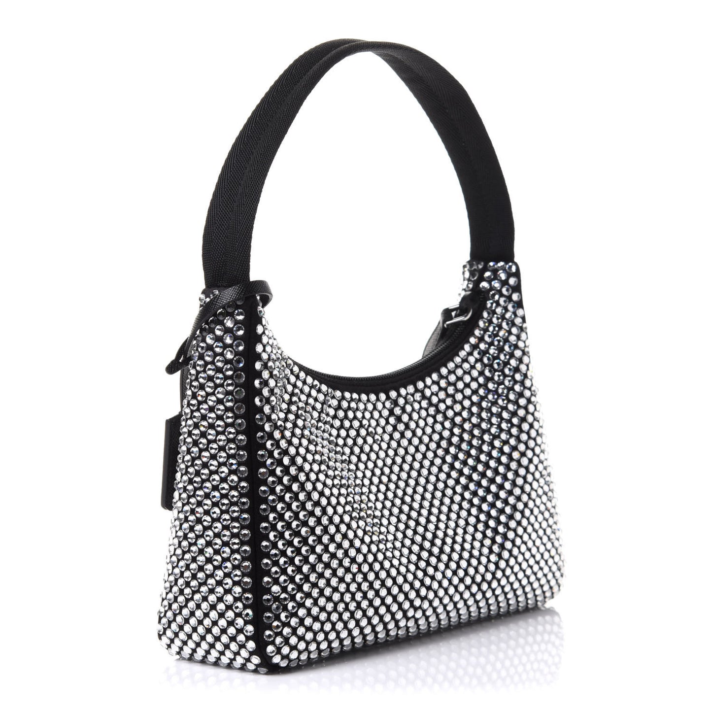 Satin Crystal Mini Re-Edition 2000 Bag Cristal