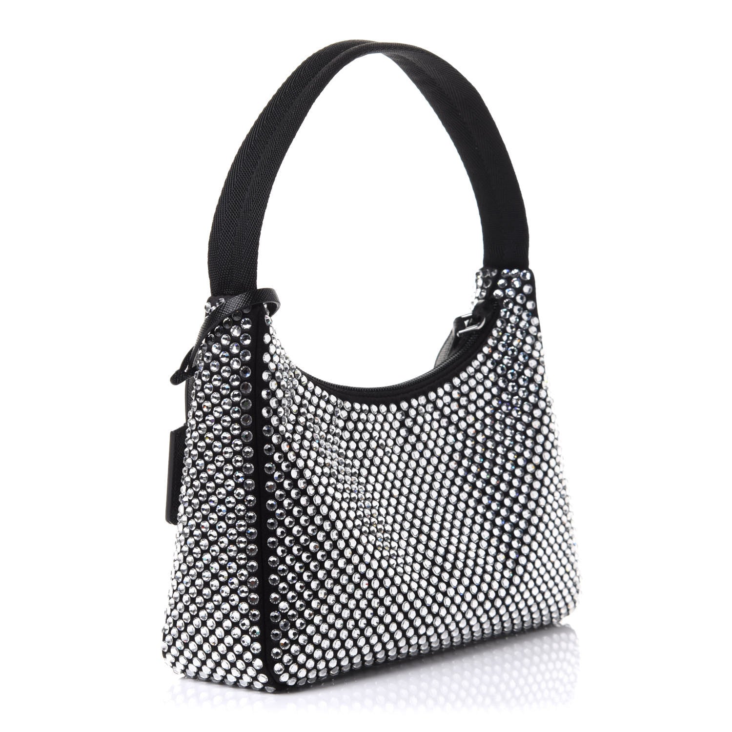 Prada Satin Crystal Mini Re-Edition 2000 Bag Cristal 3 of 11