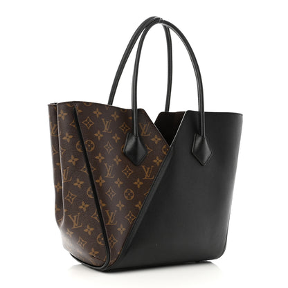 Louis Vuitton Calfskin Monogram Kimono Tote Black 3 of 11