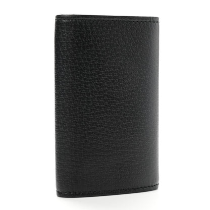 Gucci Calfskin Boar Effect GG Marmont 6 Key Holder Black 3 of 9