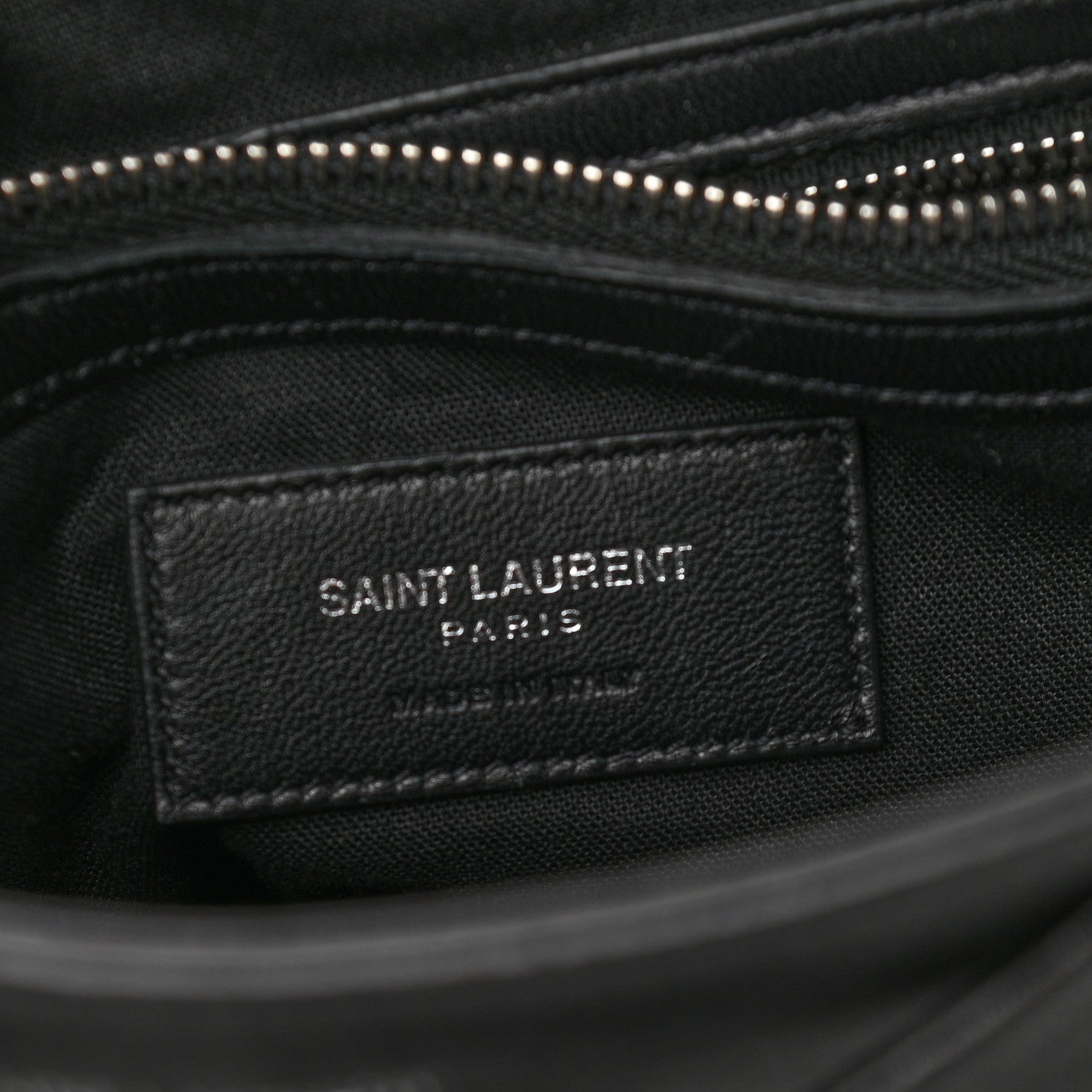 Saint Laurent Calfskin Fringe Festival Backpack Black 6 of 9