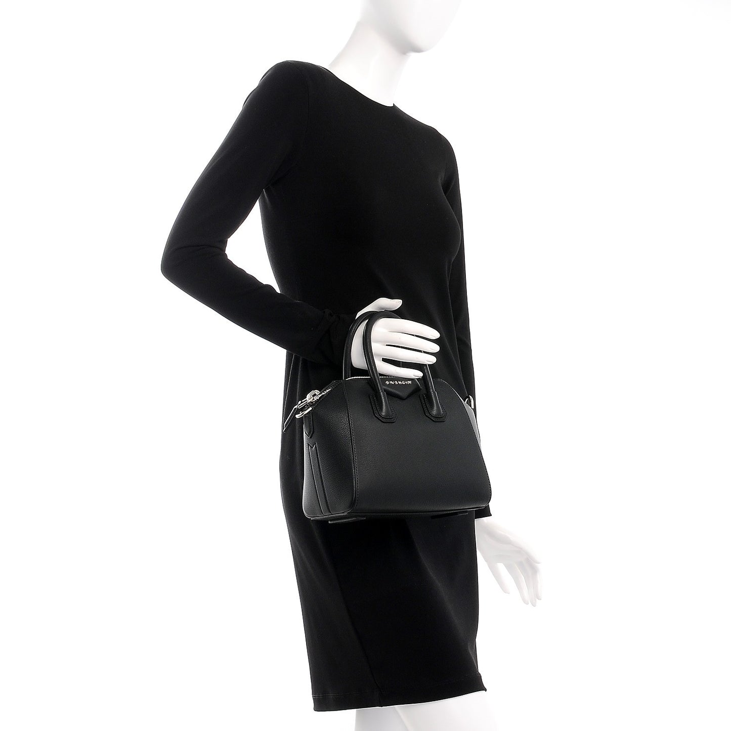 Sugar Goatskin Mini Antigona Black