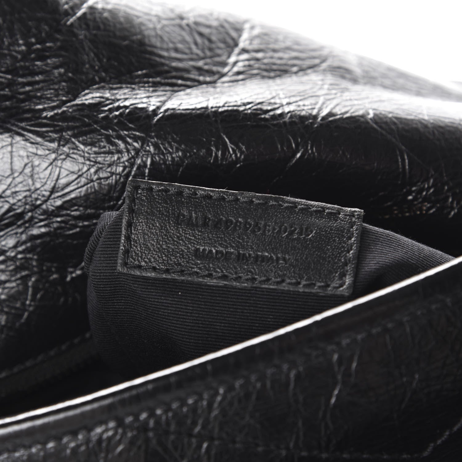 Saint Laurent Crinkled Calfskin Matelasse Monogram Medium Niki Chain Satchel Black 10 of 13