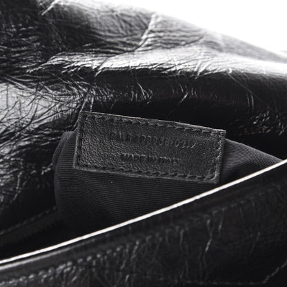 Saint Laurent Crinkled Calfskin Matelasse Monogram Medium Niki Chain Satchel Black 10 of 13