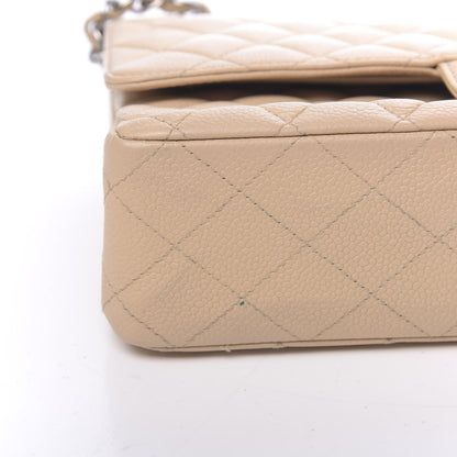 Chanel Caviar Quilted Medium Double Flap Beige Clair 9 of 13