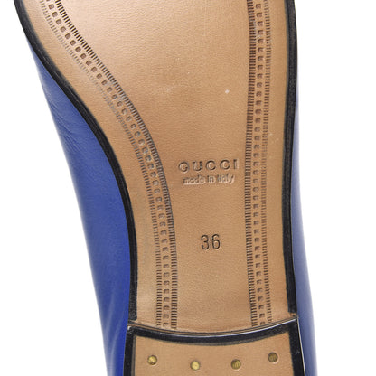 Gucci Malaga Kid Womens Jordaan Loafers 36 Electric Blue 7 of 11