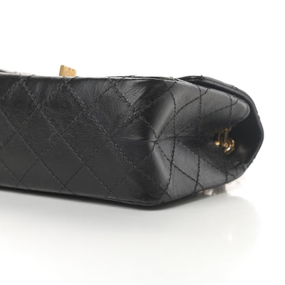 Chanel Aged Calfskin Quilted 2.55 Reissue Mini Flap Black 10 of 11