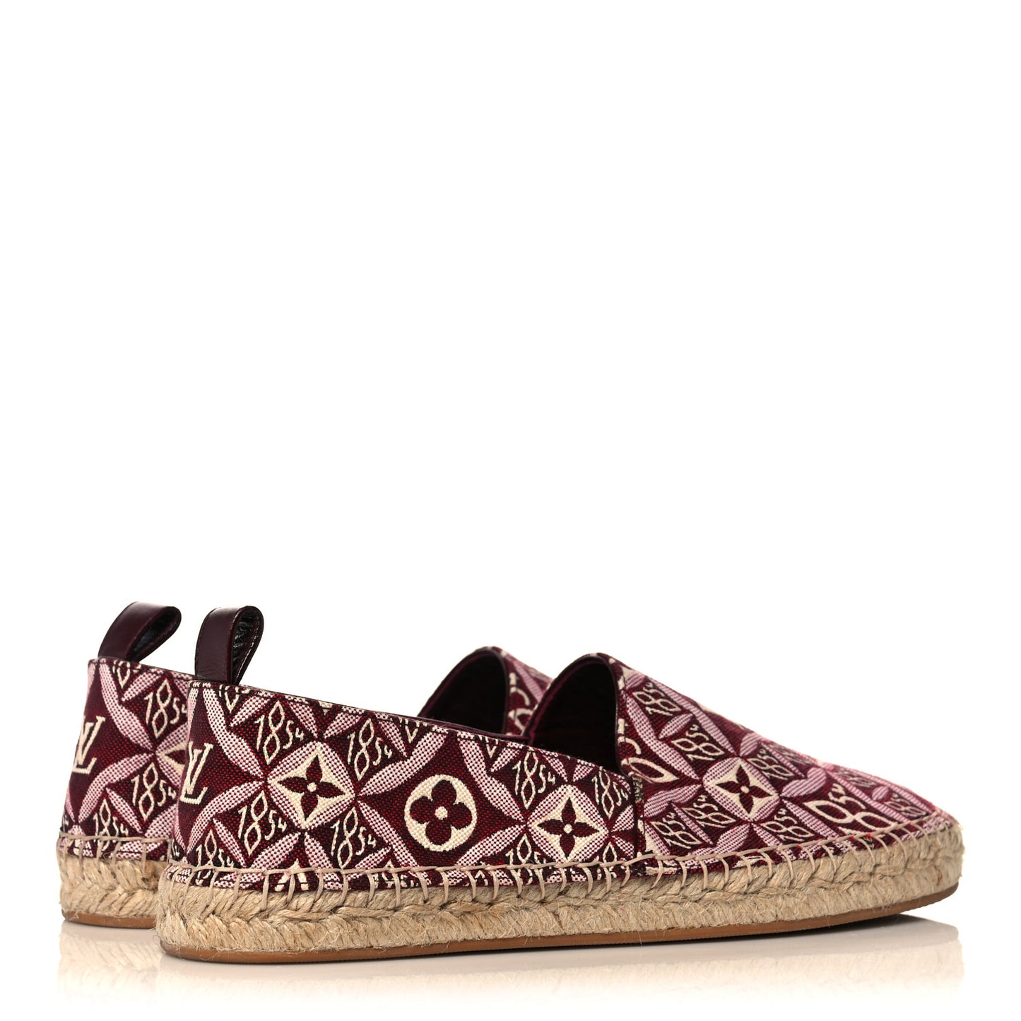 Jacquard Since 1854 Starboard Espadrille Flats 39 Bordeaux