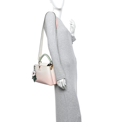 Louis Vuitton Taurillon Gradient Capucines BB Creme Rose Jade 2 of 9