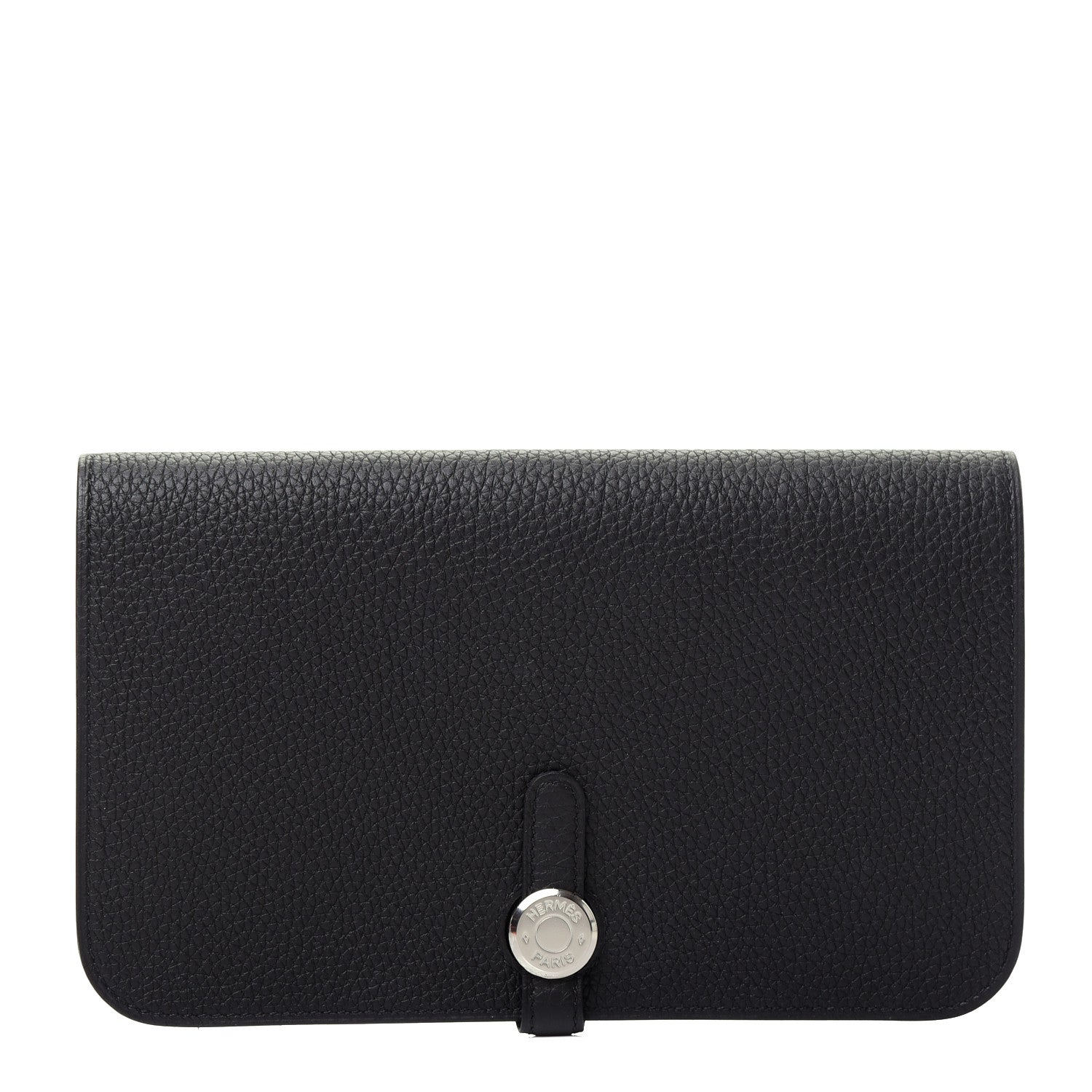 Hermes Togo Dogon Duo Wallet Black 1 of 8