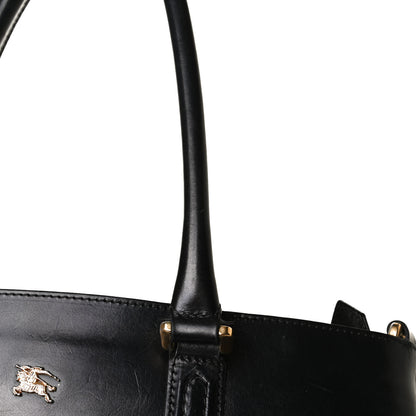 Burberry House Check Bridle Calfskin Tote Black 21 of 24