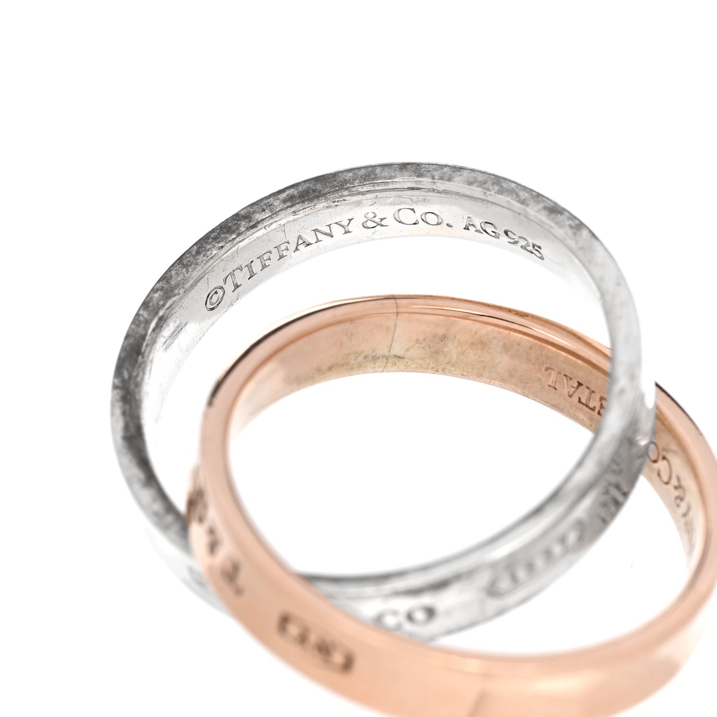 Sterling Silver Rubedo 1837 Interlocking Circles Ring 49 4.75