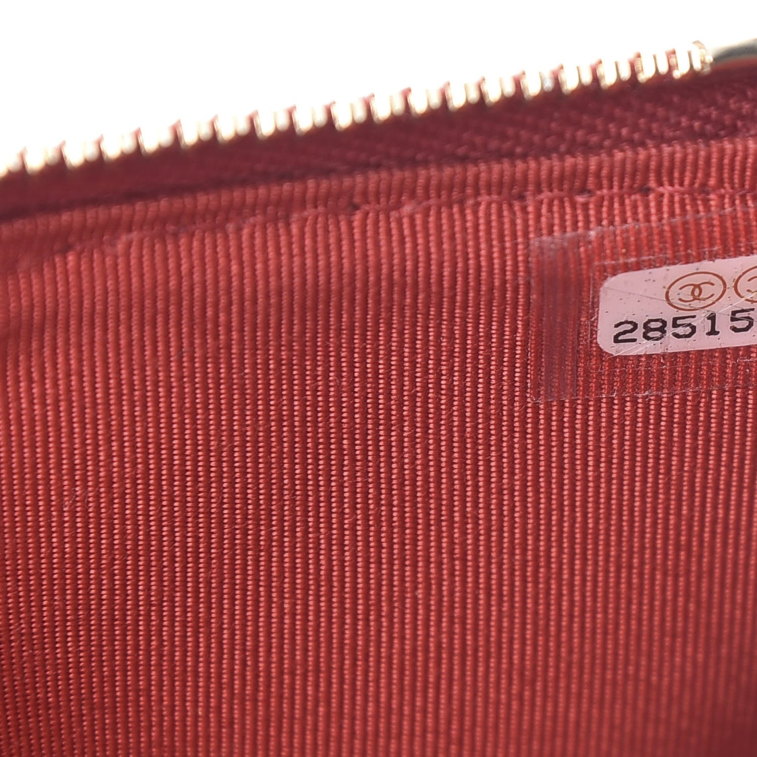 Chanel Caviar Quilted Classic Flat Wallet Pouch Red 7 of 8
