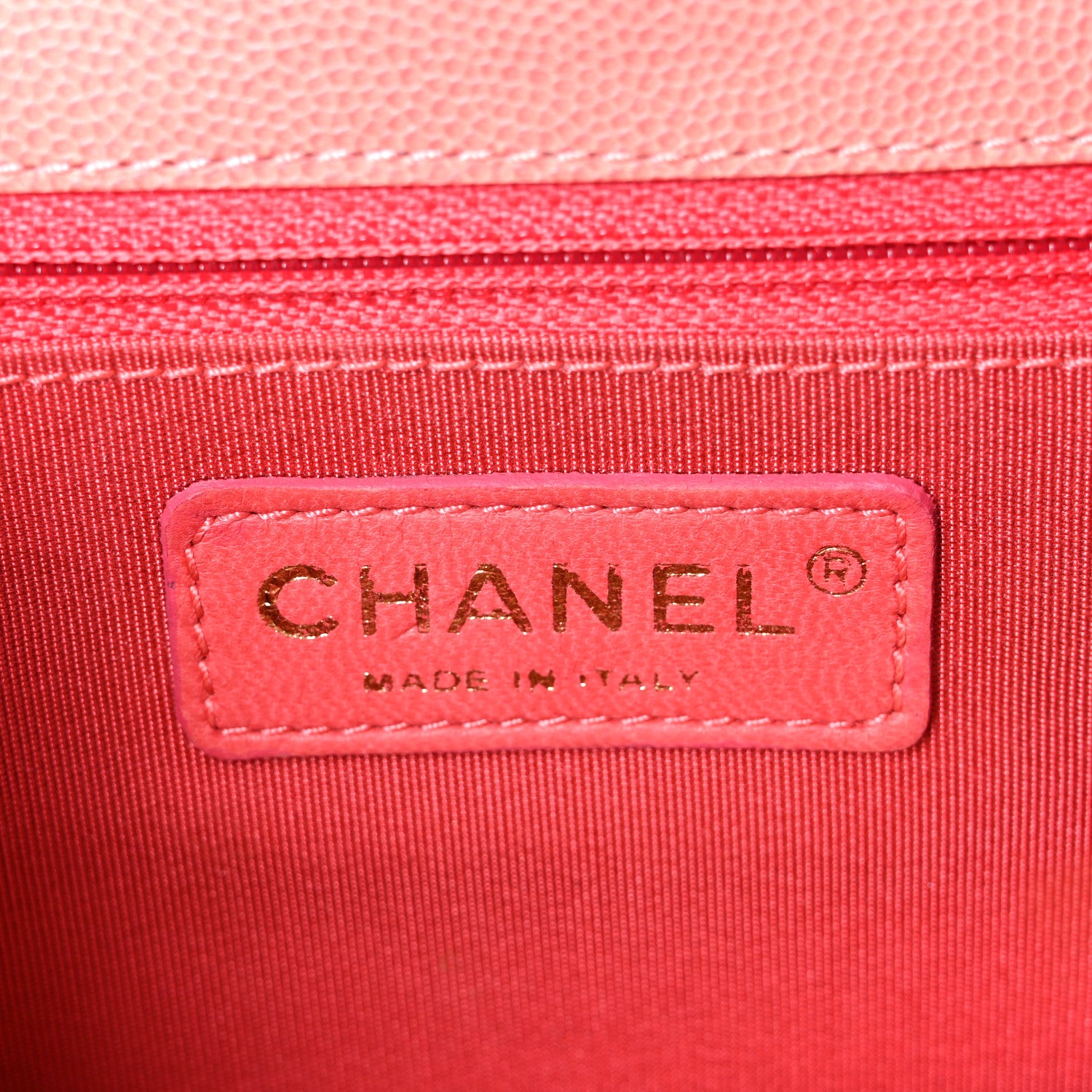 Chanel Caviar Quilted Small Sunset On The Sea Flap Coral 7 of 11