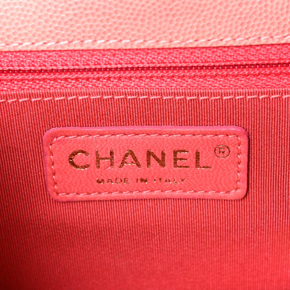 Chanel Caviar Quilted Small Sunset On The Sea Flap Coral 7 of 11