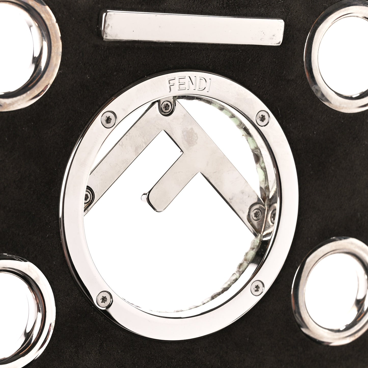 Snakeskin F is Fendi Kan I Shoulder Bag Roccia Red