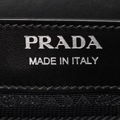Prada Tessuto Nylon Jacquard Logo Envelope Flap Chain Shoulder Bag Black 7 of 12
