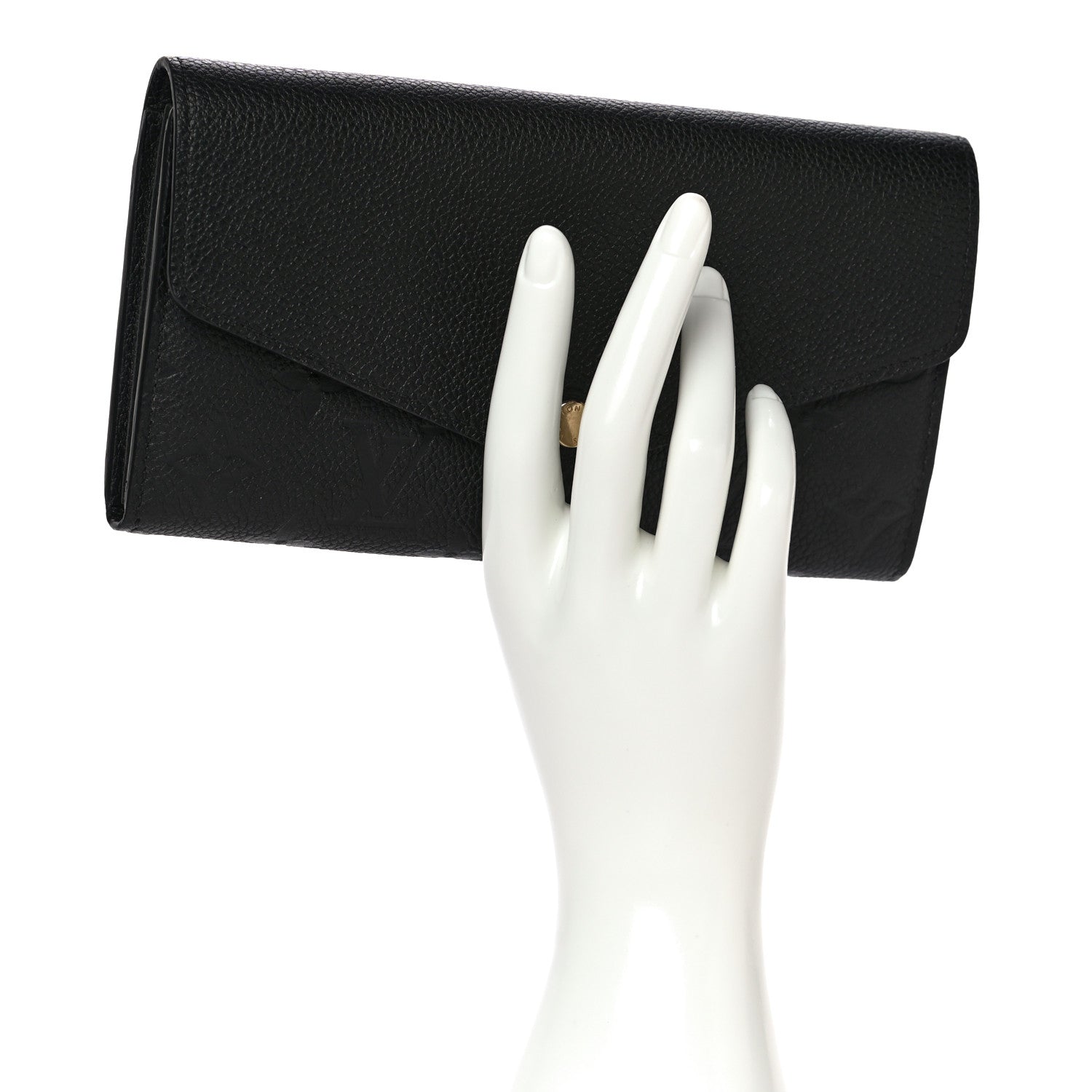 Louis Vuitton Empreinte Sarah Wallet NM Black 2 of 13