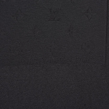 Louis Vuitton Silk Monogram Monaco Square Scarf Black 6 of 6