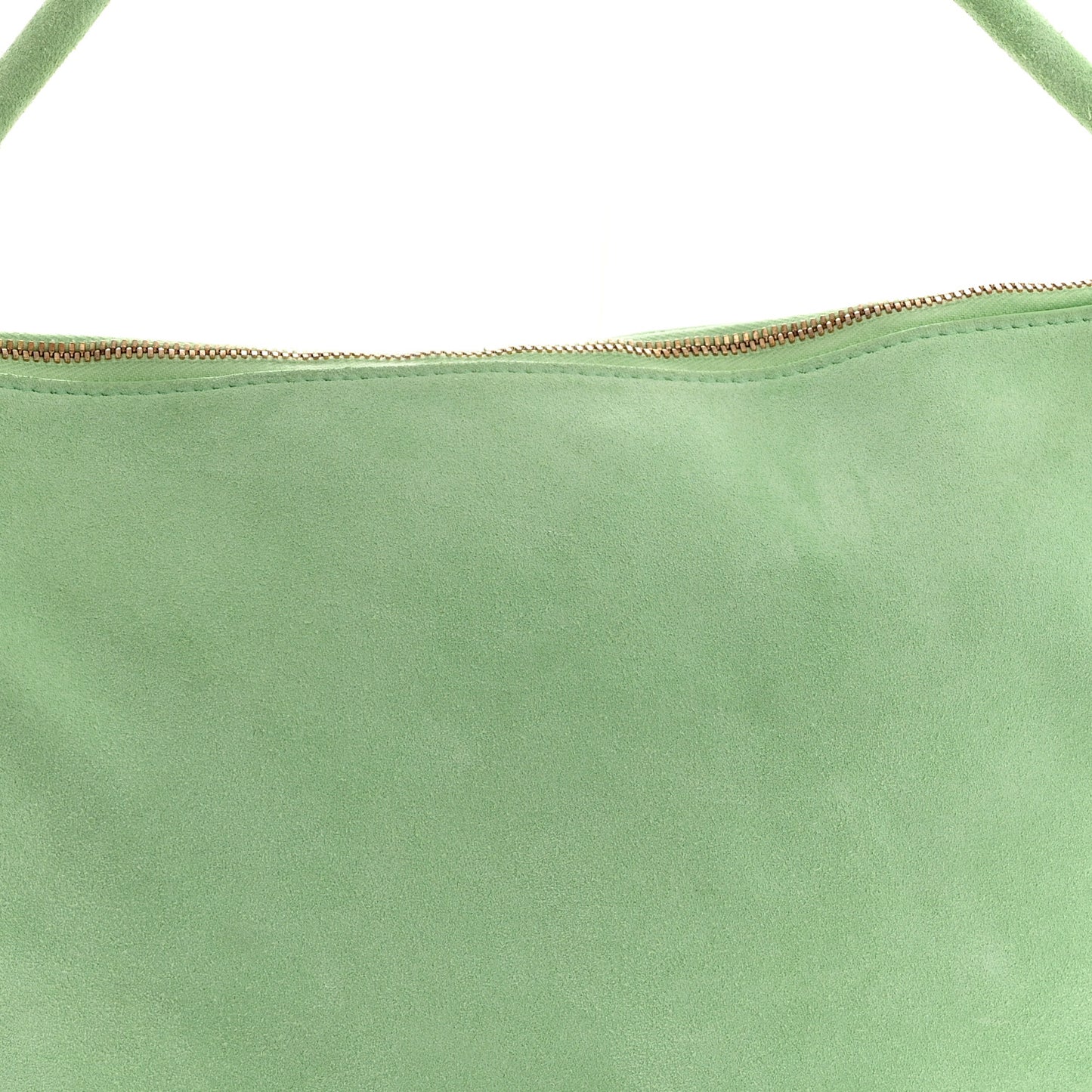 Suede Mini Loop Shoulder Bag Teal Washed
