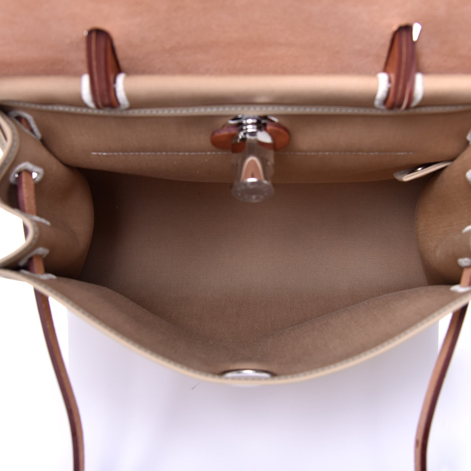 Hermes Vache Hunter Toile Officier Herbag Zip PM 31 Trench Fauve 6 of 11
