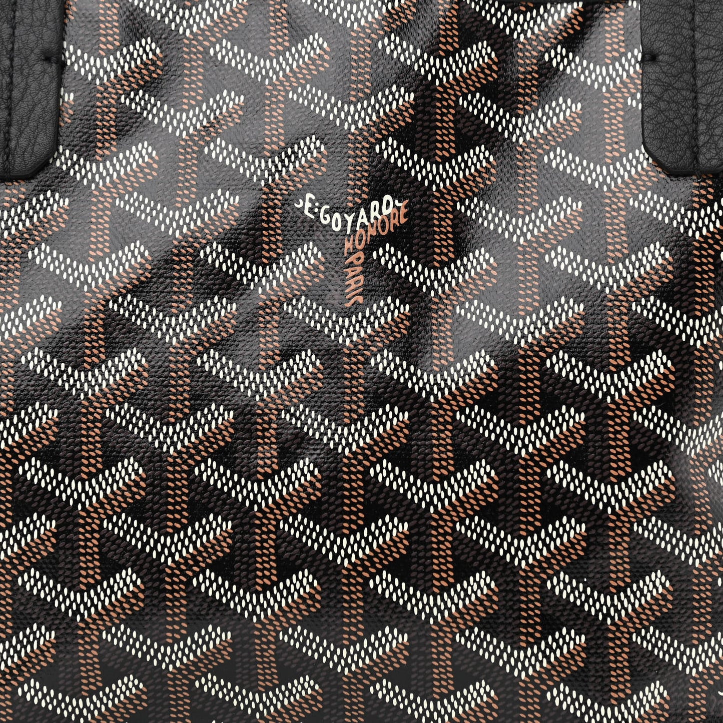 Goyardine Reversible Mini Anjou Black