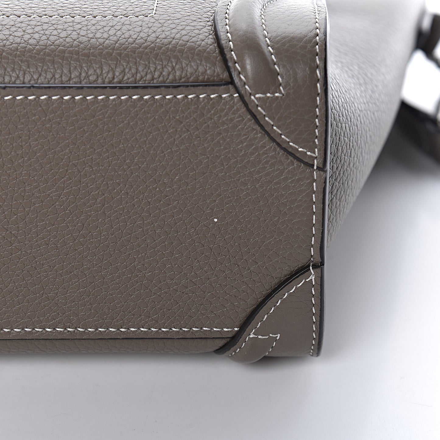 Drummed Calfskin Nano Luggage Souris