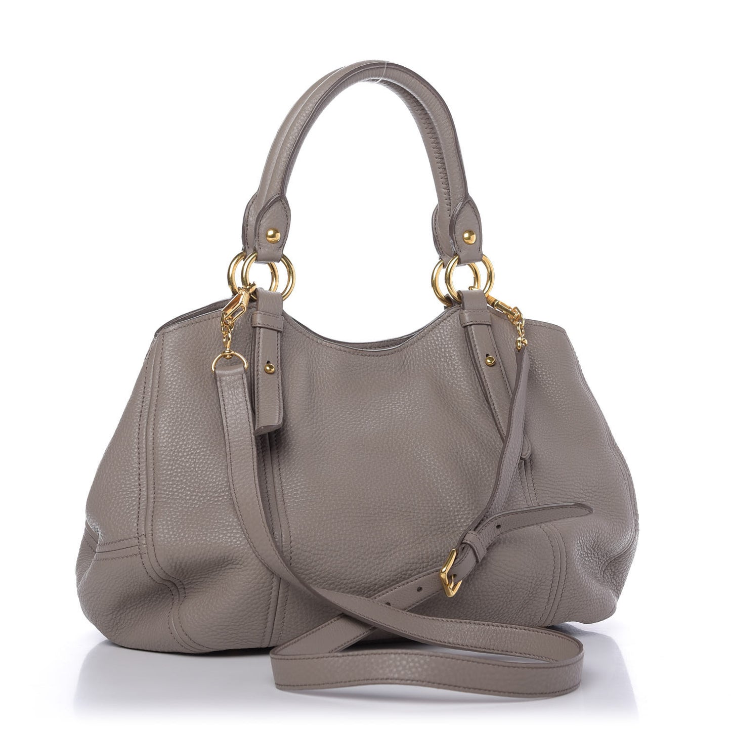 Vitello Daino Top Handle Tote Argilla