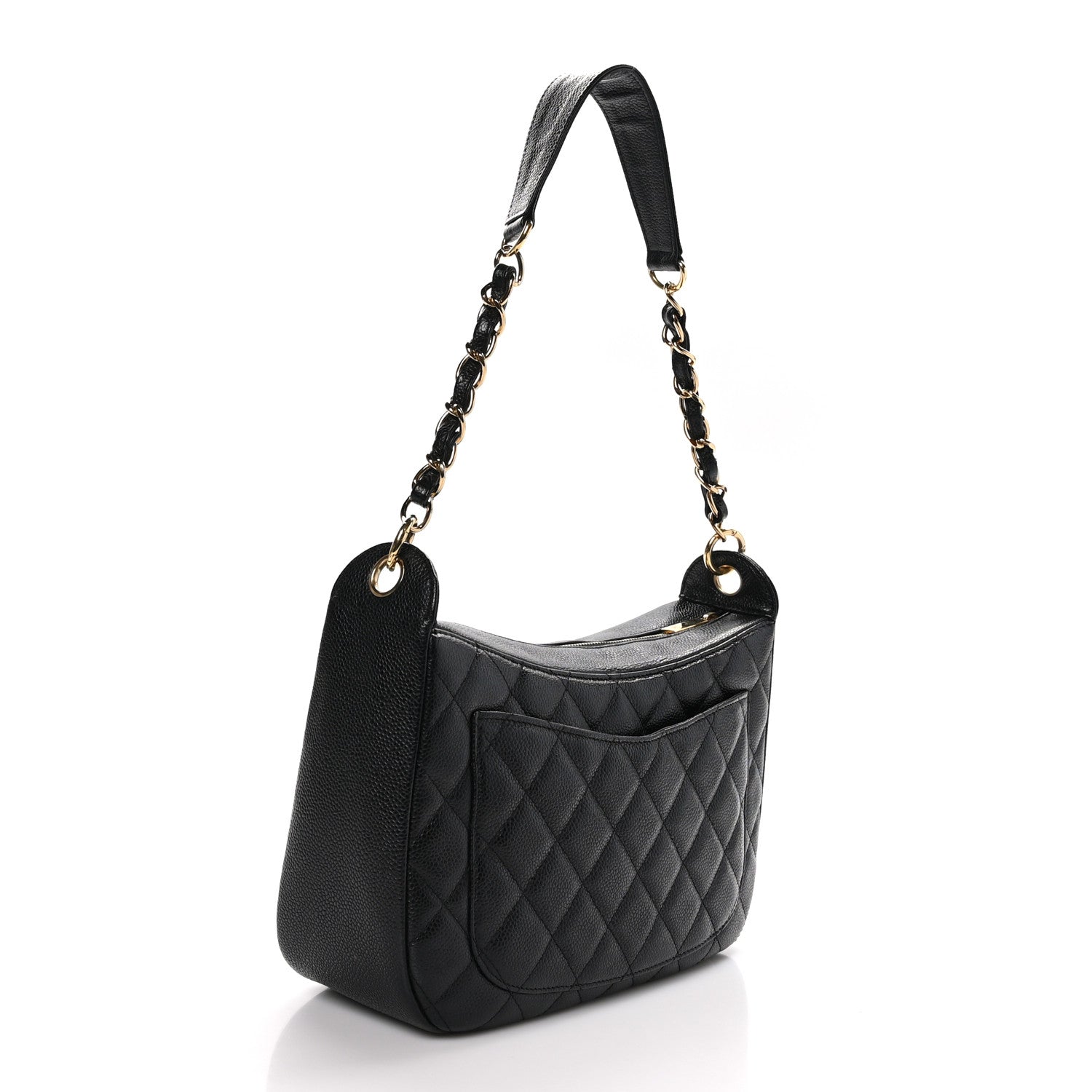 Chanel Caviar Quilted Timeless CC Shoulder Bag Black 3 of 10