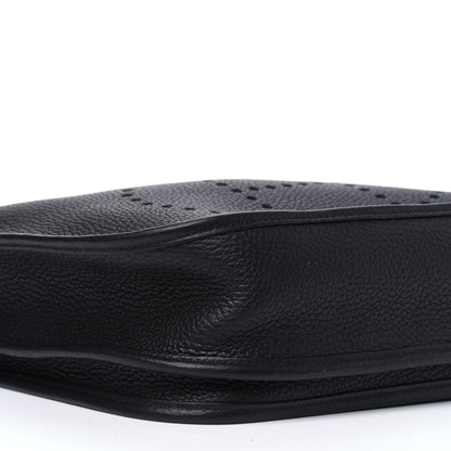 Hermes Taurillon Clemence Evelyne III PM Black 10 of 12
