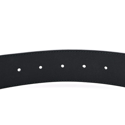 Gucci Textured Dollar Calfskin Nickel Double G 40mm Belt 95 38 Black 4 of 5