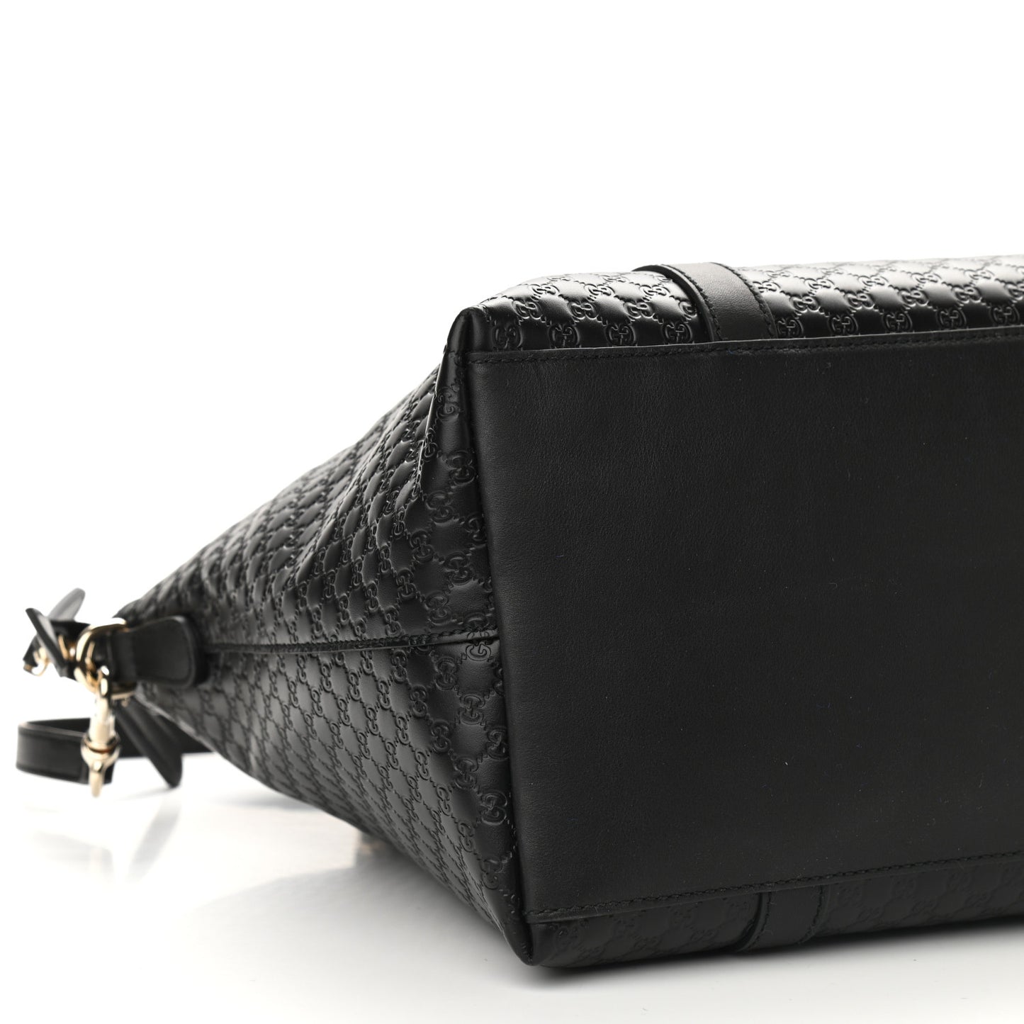 Soft Microguccissima Large Dome Satchel Black