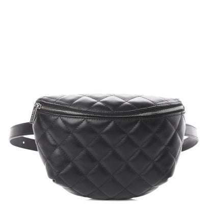 Chanel Lambskin Quilted Waist Belt Bag Black 1 of 11
