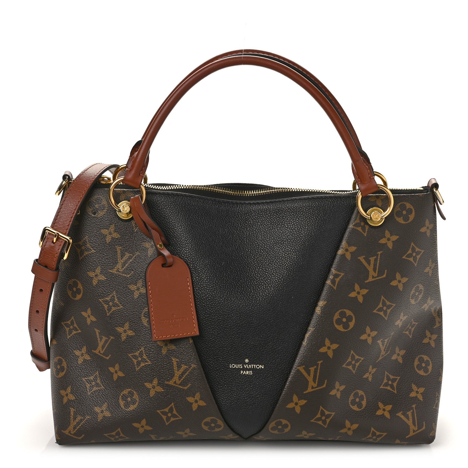 Louis Vuitton Monogram V Tote MM Black 1 of 10