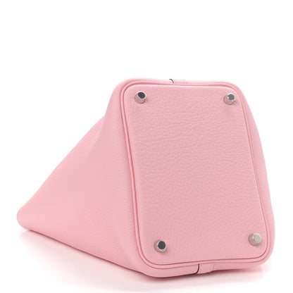Hermes Taurillon Clemence Picotin Lock 18 PM Rose Sakura 4 of 9