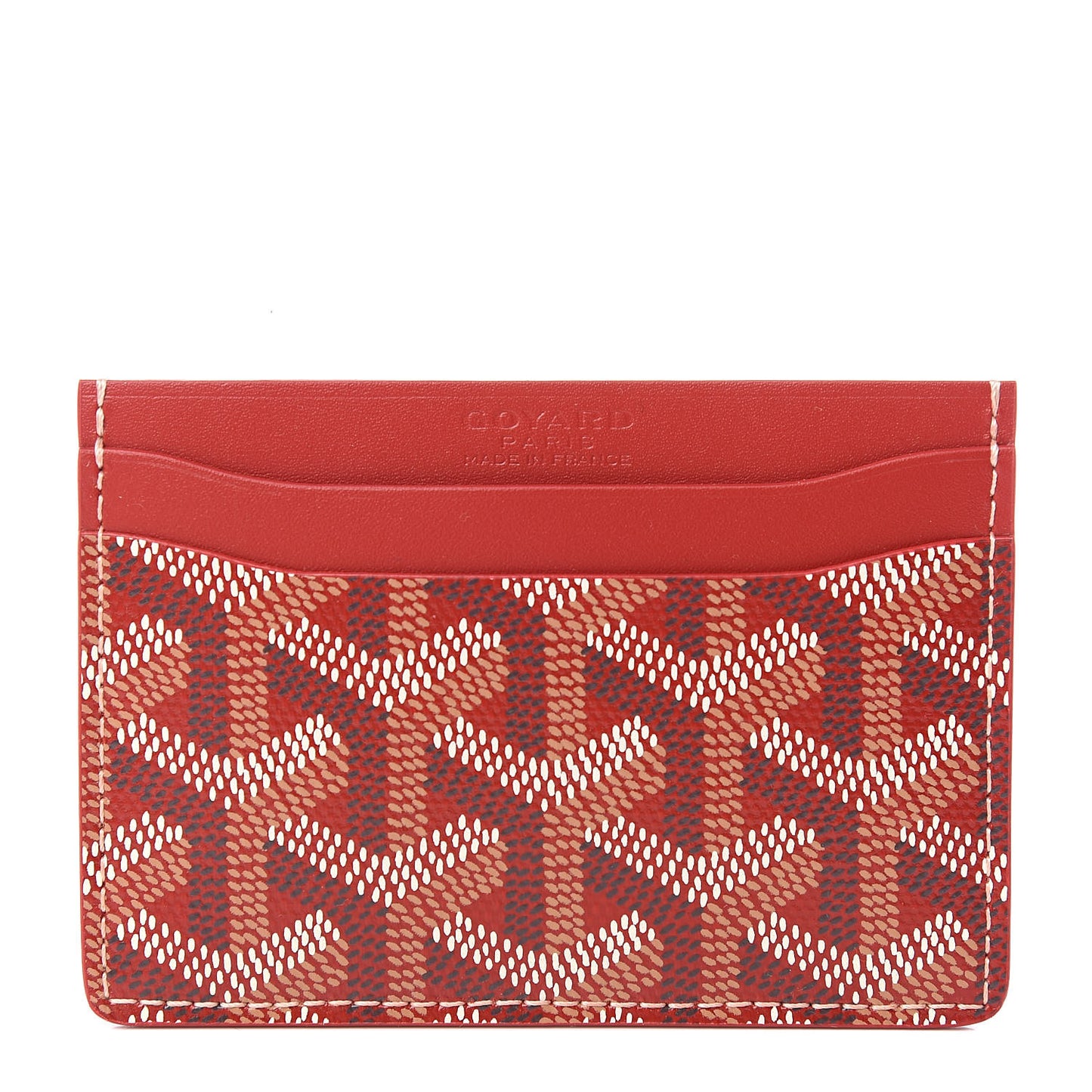 Goyardine Saint Sulpice Card Holder Red