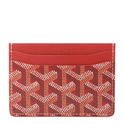 Goyard Goyardine Saint Sulpice Card Holder Red 1 of 7